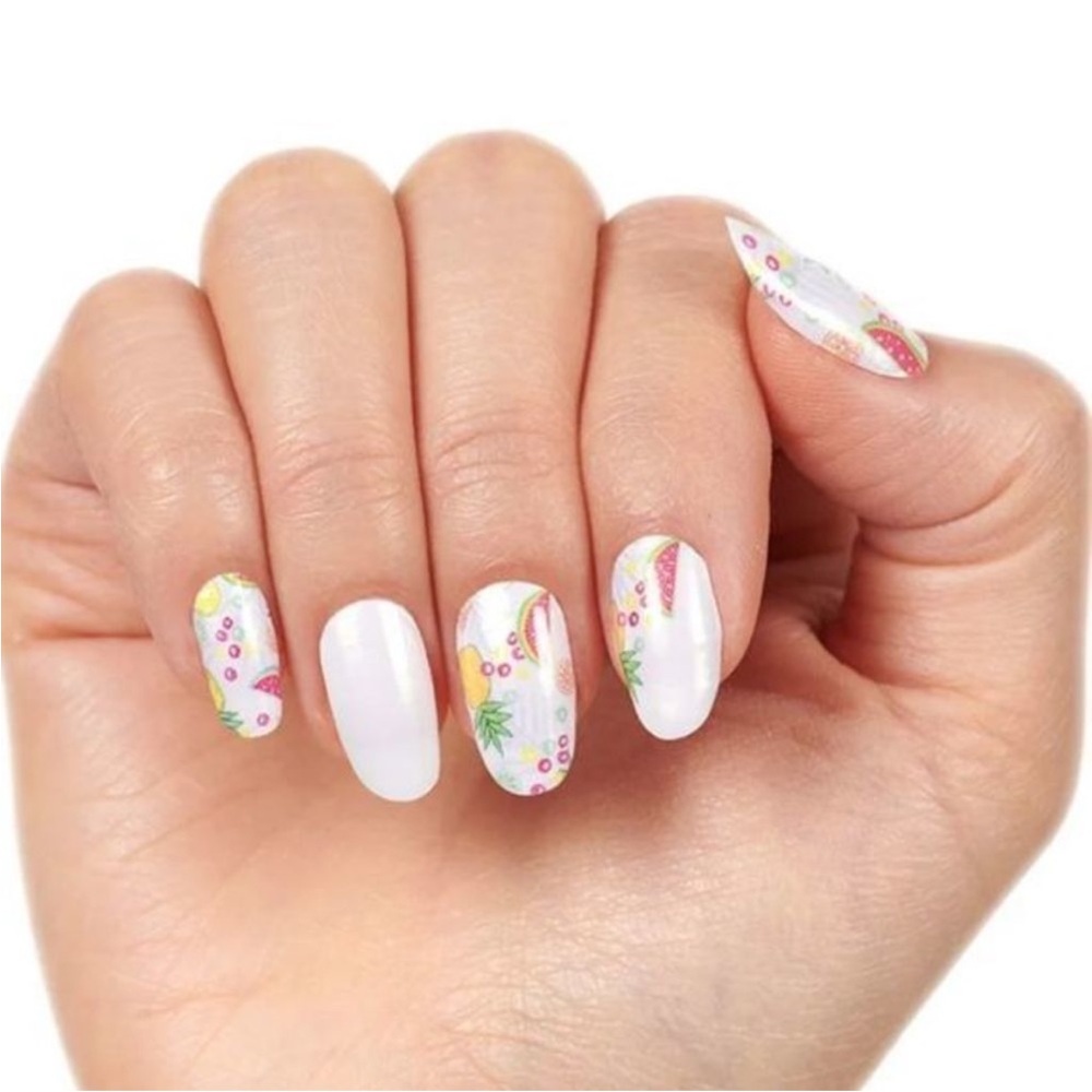 *Retired* Color Street: Tutti Frutti | Summer Fruit White Pink Green Party - Picture 10 of 13